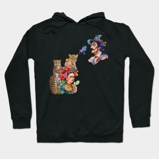 Frida Kahlo and Salvador Dali Hoodie